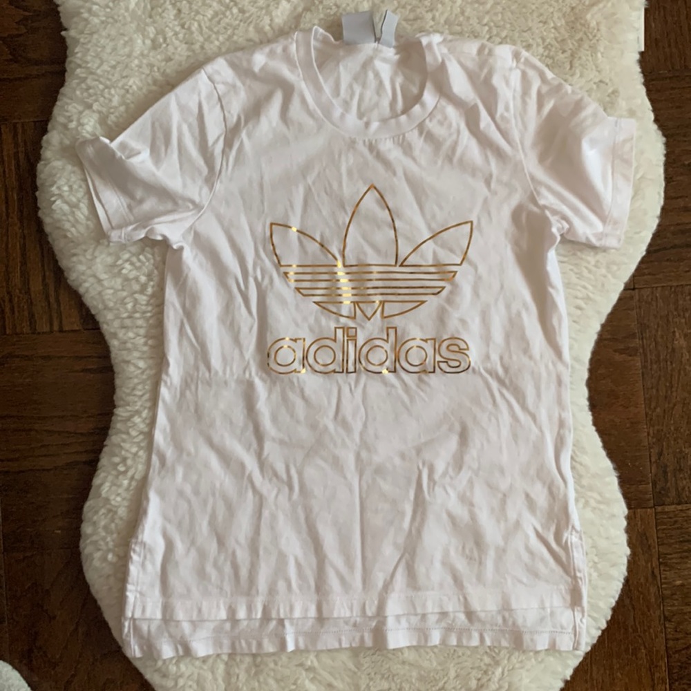 White adidas shirt